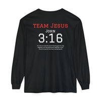 Load image into Gallery viewer, Team Jesus John 3:16 Long Sleeve T-Shirt