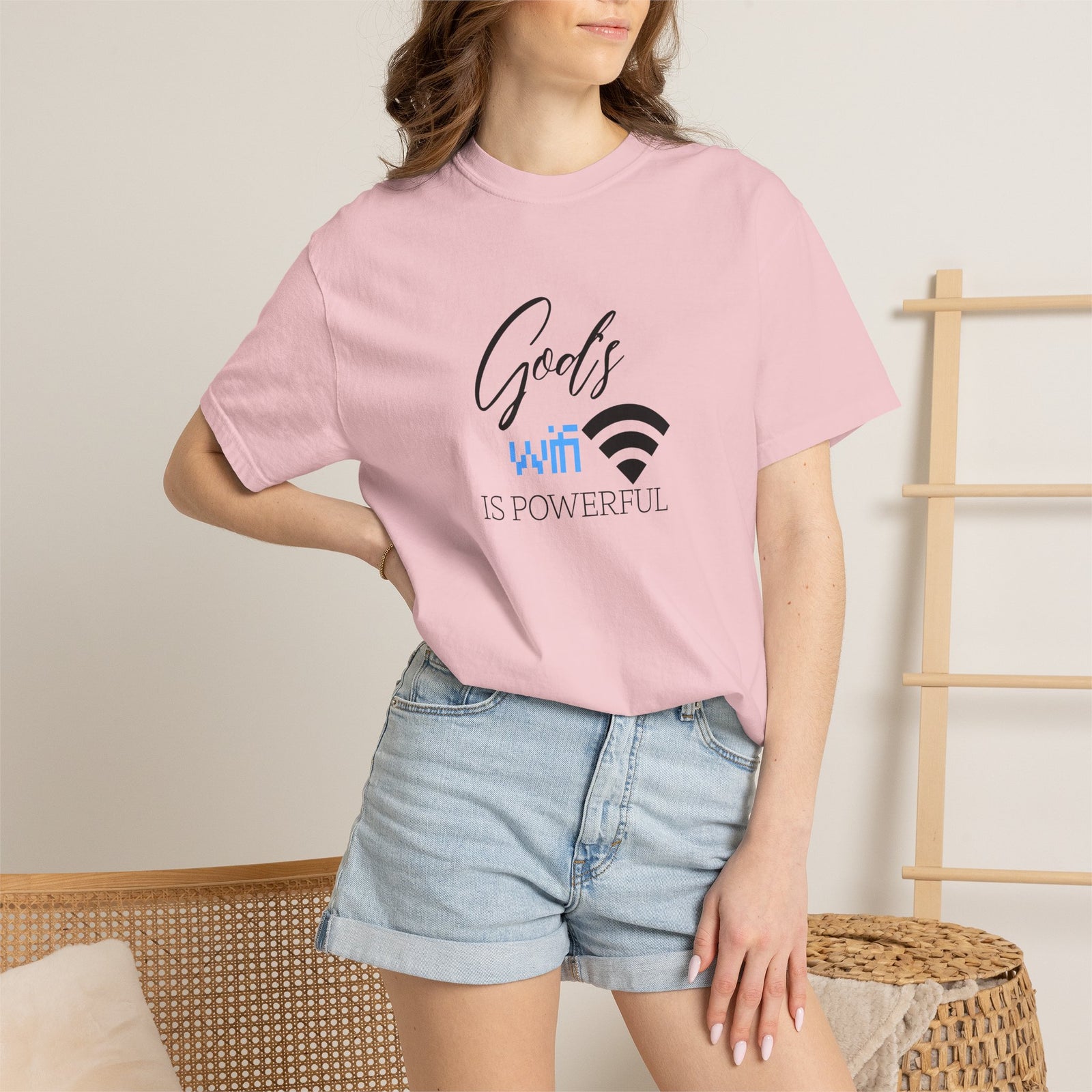 "God's WiFi is Powerful" Graphic Tee