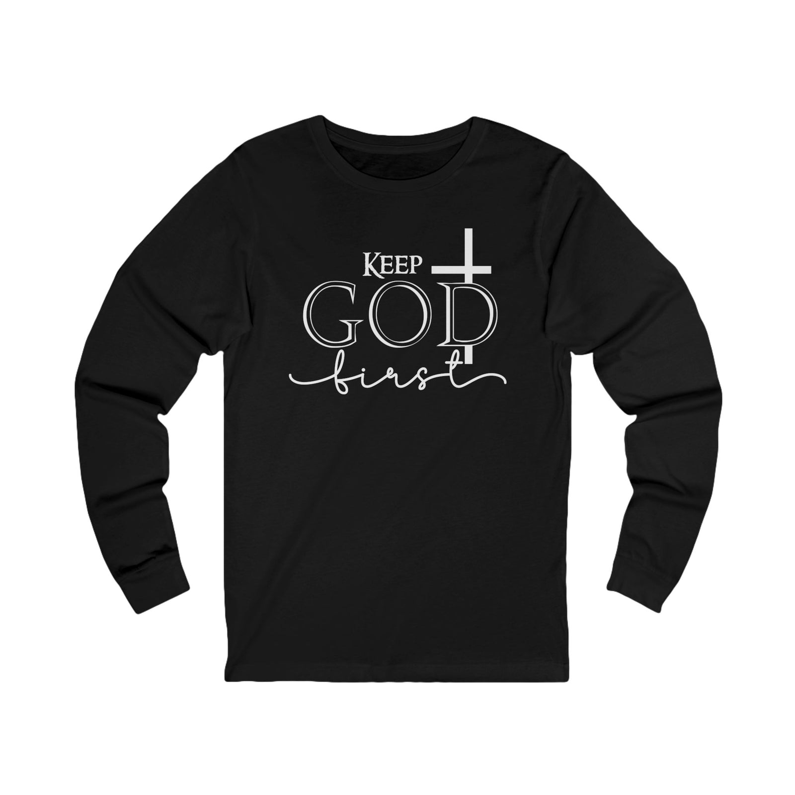 Christian Cross 'Let Go & Let God' Long Sleeve Tee