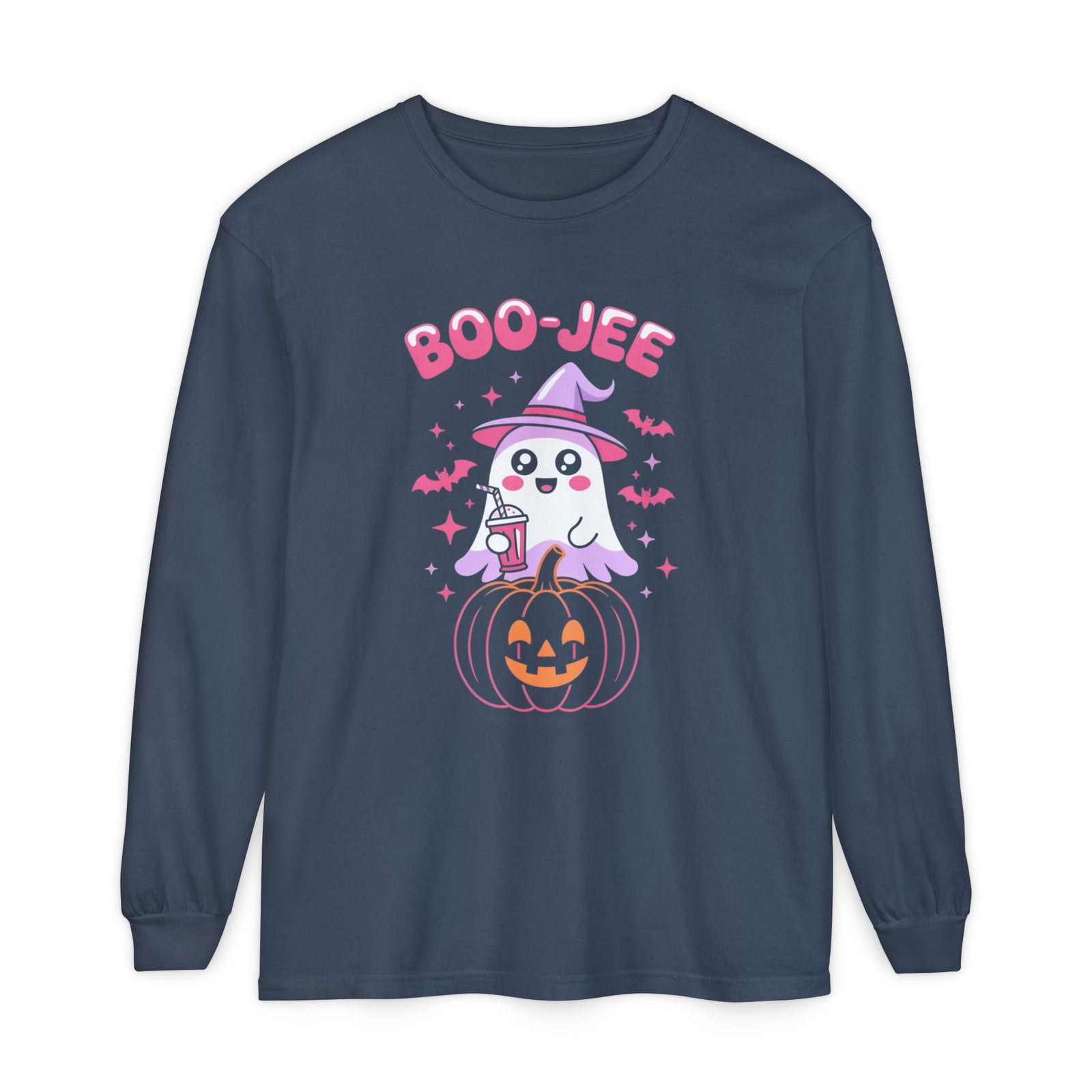Halloween Ghost Long Sleeve Tee