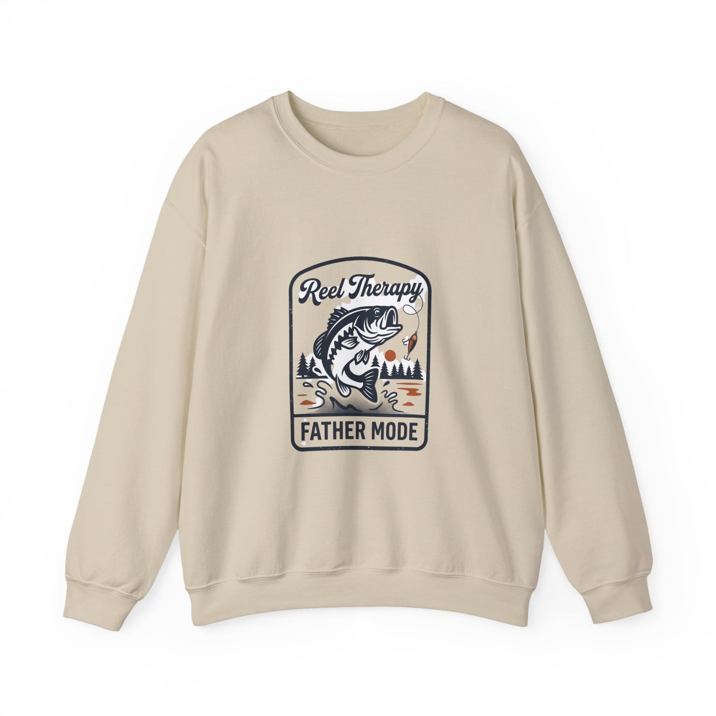 Reel Therapy Fishing 'Father Mode' Sweatshirt | Father's Day Retro Dad