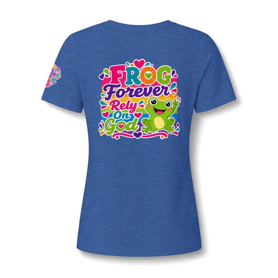 Women's Relaxed Heather CVC V-Neck Tee