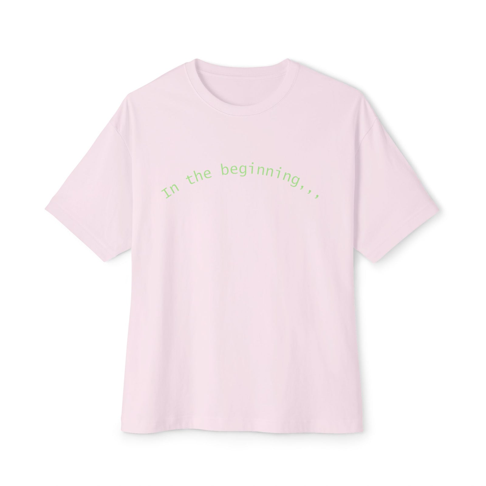 T-Shirt — "God Created" Earth Graphic Tee (Eco, Faith & Nature Love)