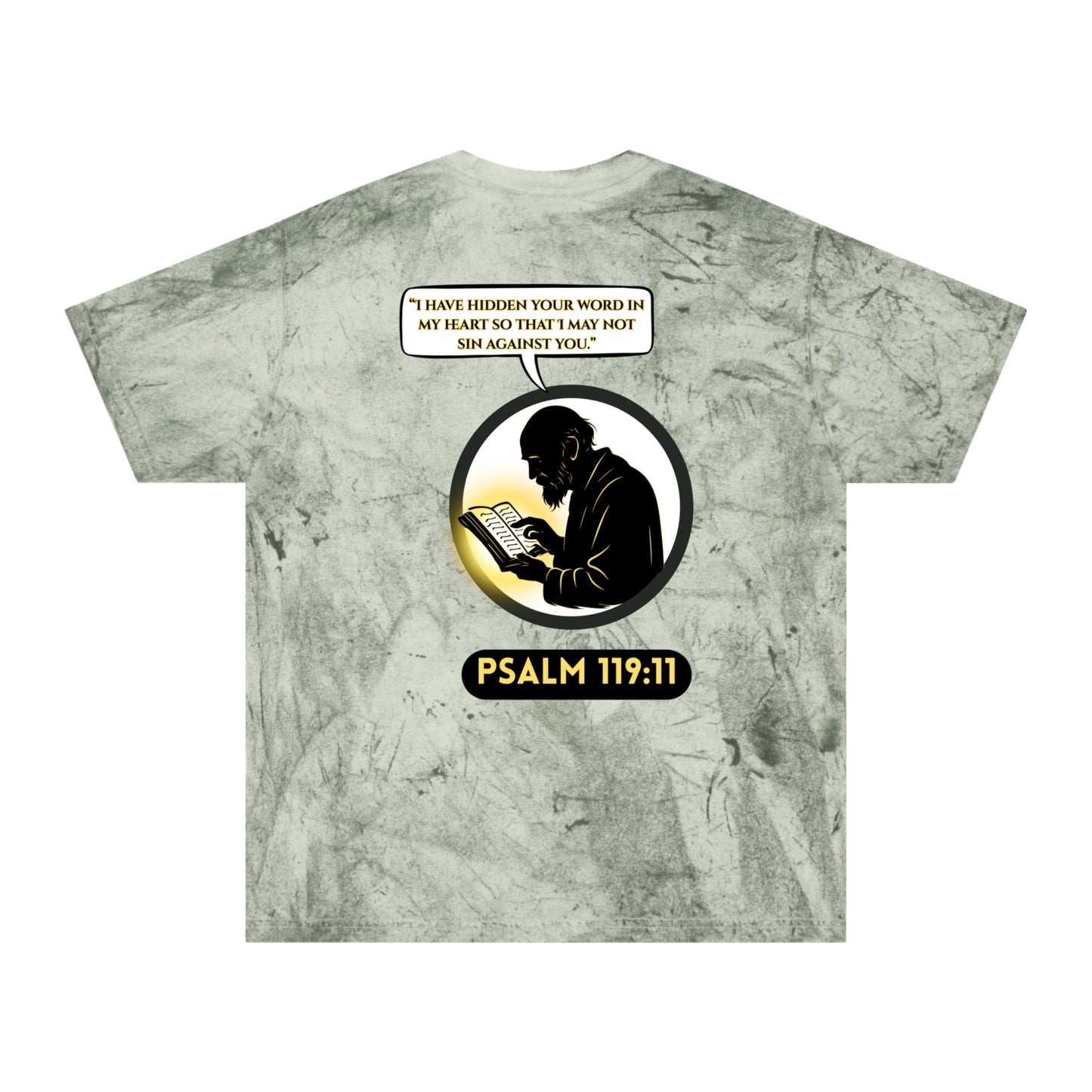 Psalm 119:11 Tie-Dye T-Shirt — Christian Prayer Graphic Tee