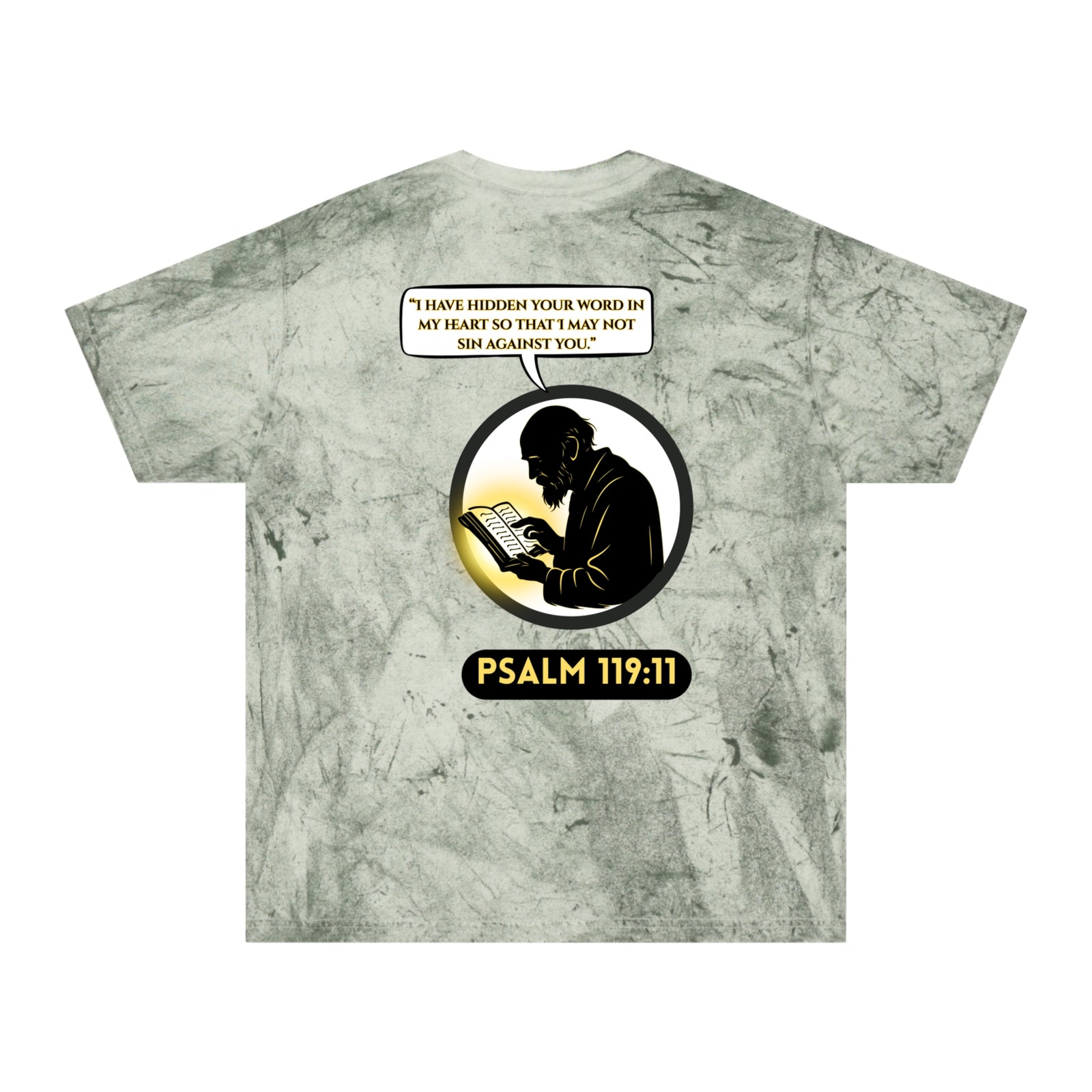 Psalm 119:11 Tie-Dye T-Shirt — Christian Prayer Graphic Tee