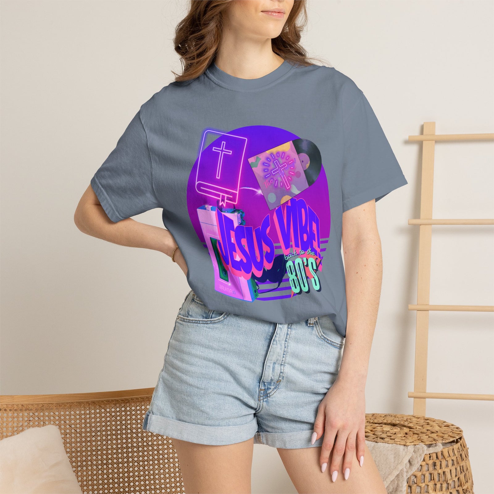 Jesus Vibe Tee — Retro Christian Graphic T-Shirt