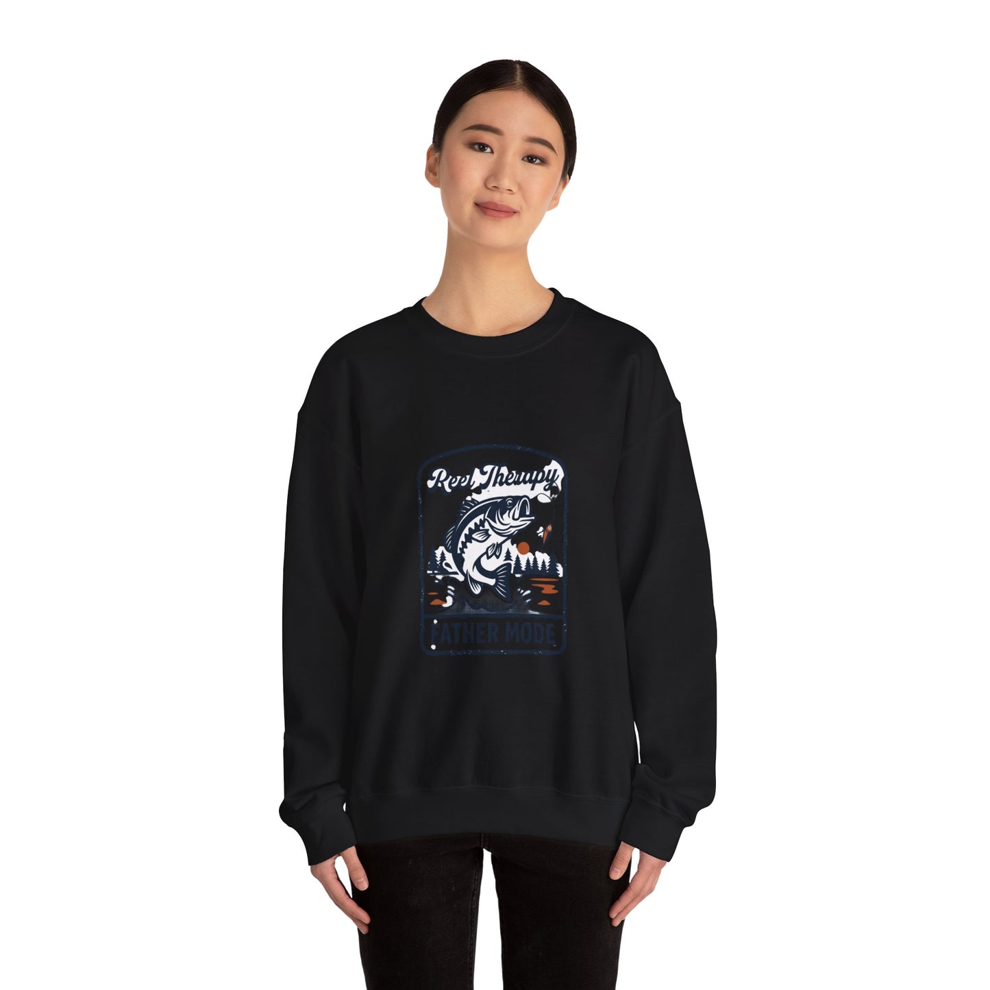 Reel Therapy Fishing 'Father Mode' Sweatshirt | Father's Day Retro Dad