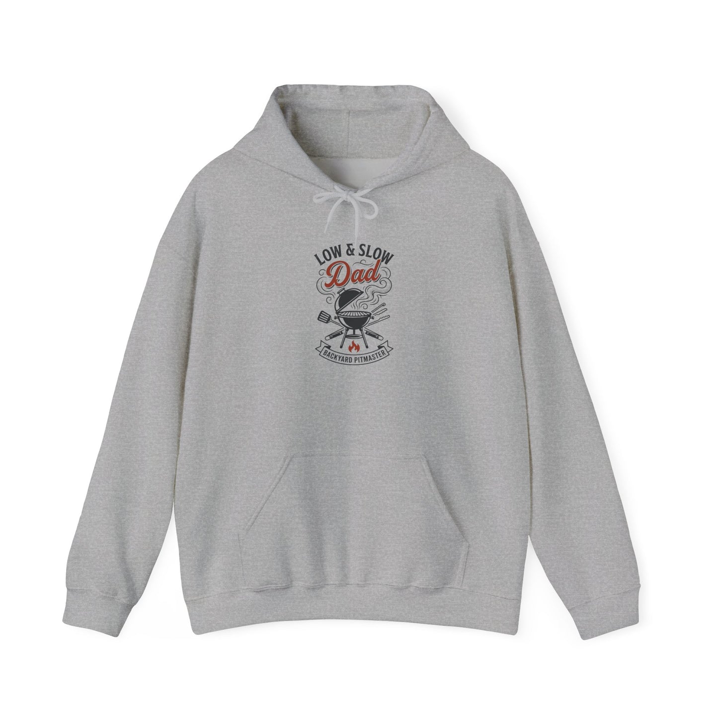 Low & Slow Dad Hoodie | Grilling BBQ Retro Typography, Father’s Day