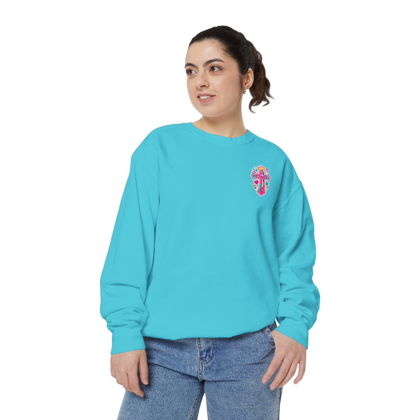 Worship Music Sweatshirt — "I Sing to Worship Music Loud in My Car" Crewneck