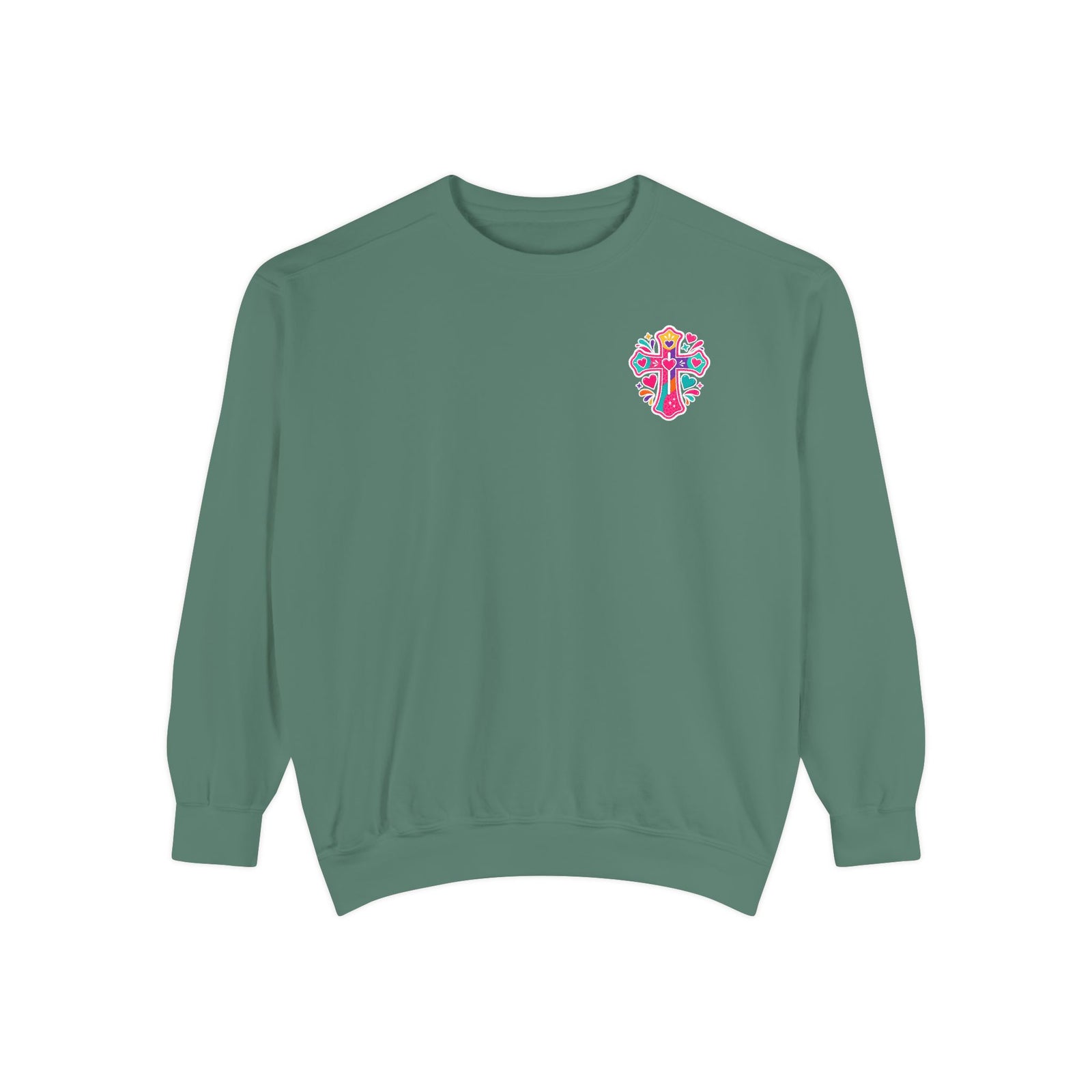 Christian Pajama Sweatshirt — "I Have Messy Hair, Pajamas On, Jesus Still Loves Me" Cozy Crewneck