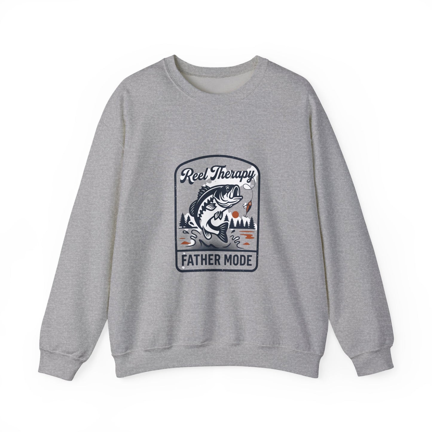 Reel Therapy Fishing 'Father Mode' Sweatshirt | Father's Day Retro Dad
