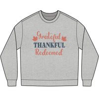 Load image into Gallery viewer, Grateful Thankful Redeemed Long Sleeve Tee