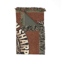 Load image into Gallery viewer, "Iron Sharpens Iron" Crown of Thorns Woven Throw