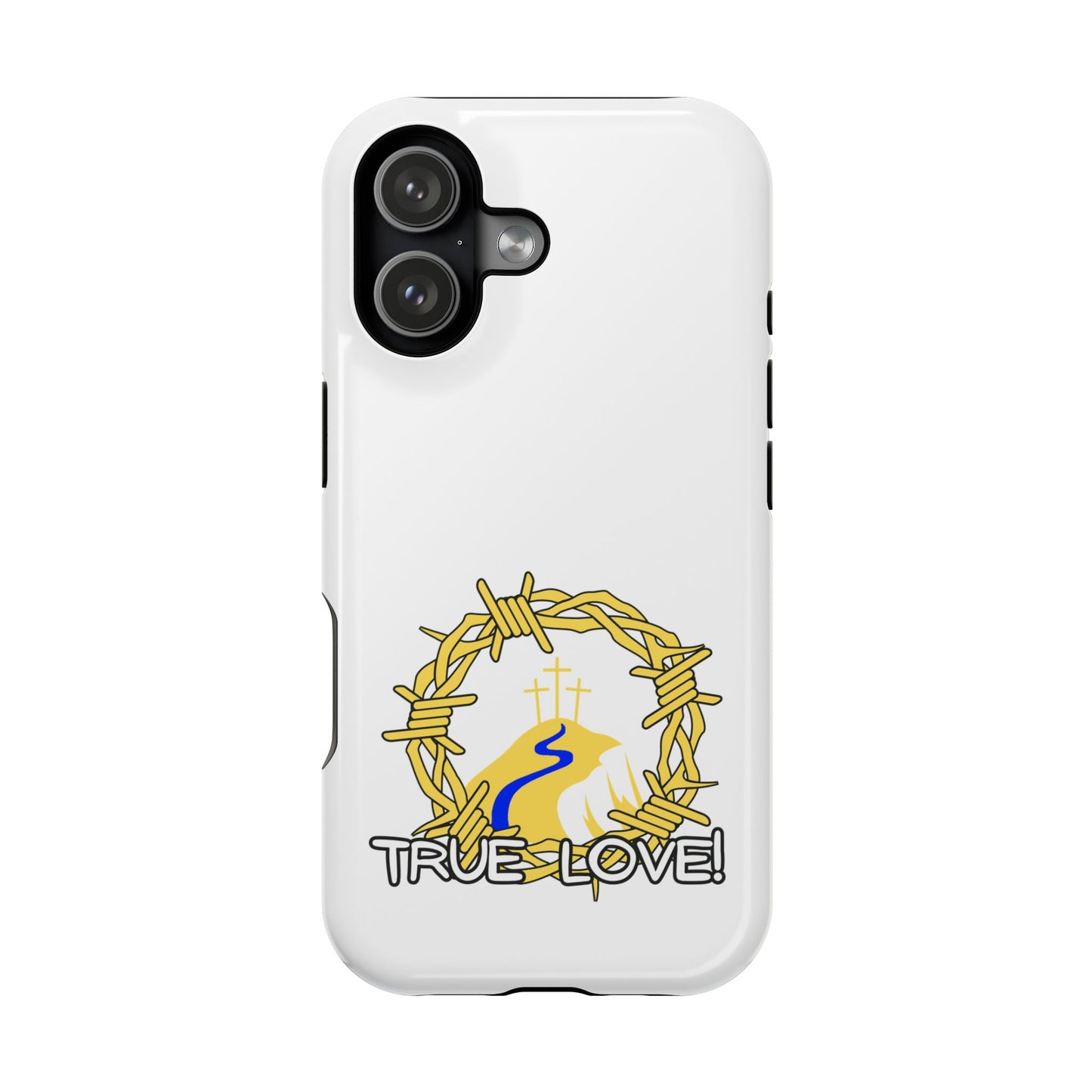 Impact-Resistant Phone Case — 'True Love' Crown of Thorns Faith Design