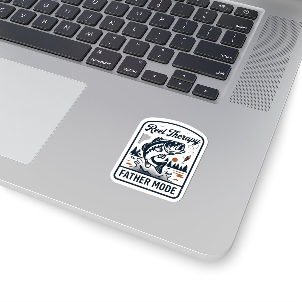 Reel Therapy Fishing Sticker | Father Mode, Retro Dad Humor