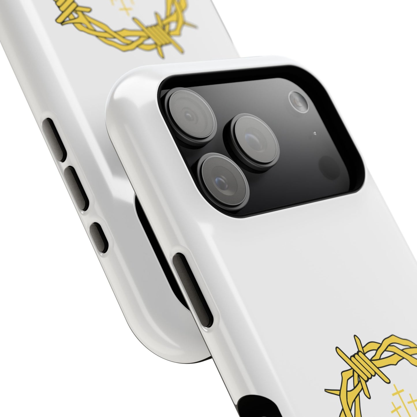 Impact-Resistant Phone Case — 'True Love' Crown of Thorns Faith Design