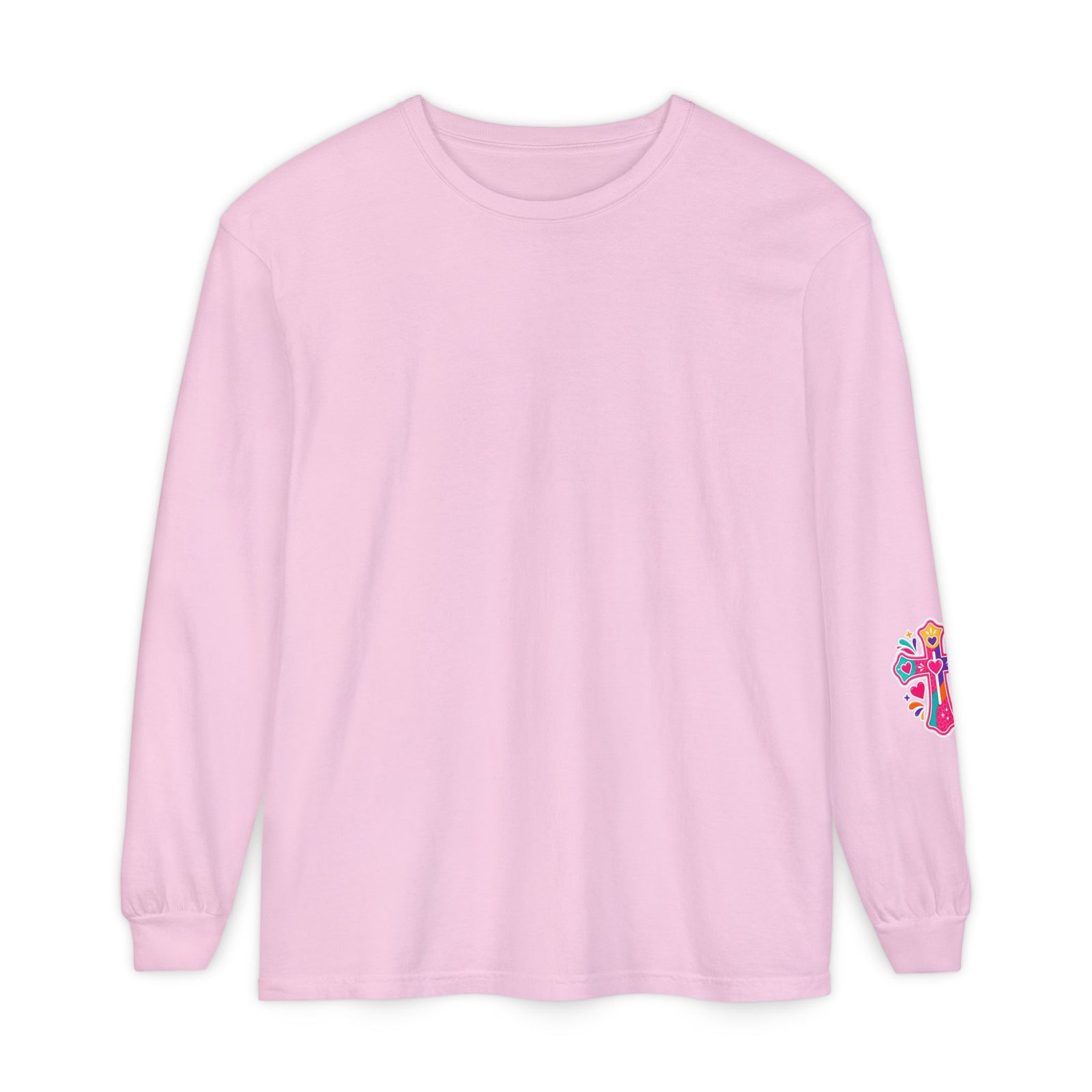 Christian Pajama Graphic Long Sleeve Tee — "...Jesus Still Loves Me"