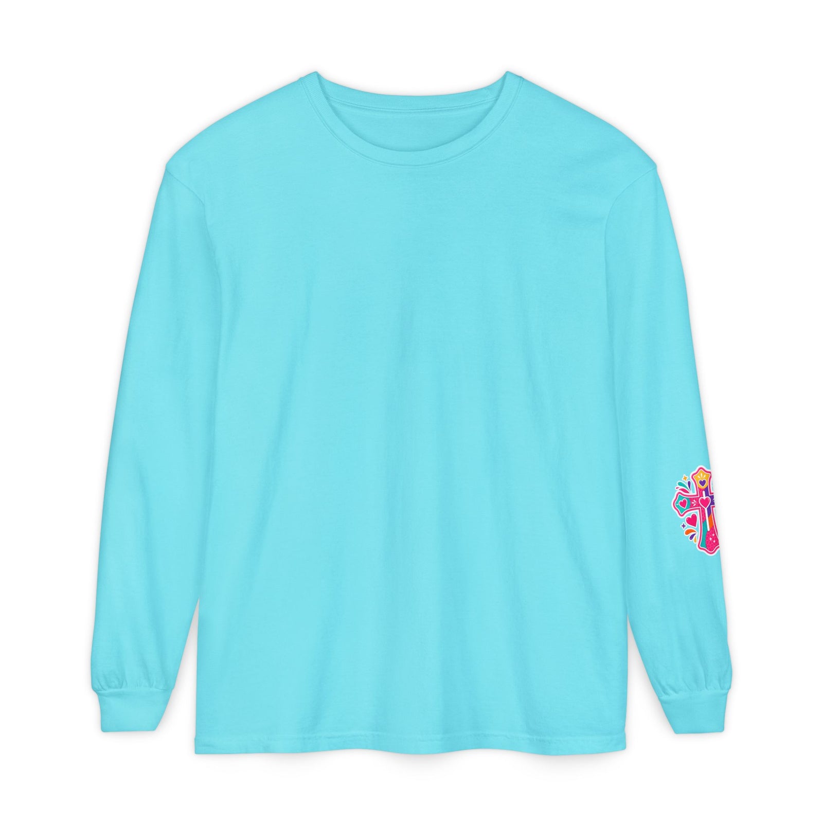 Christian Pajama Graphic Long Sleeve Tee — "...Jesus Still Loves Me"