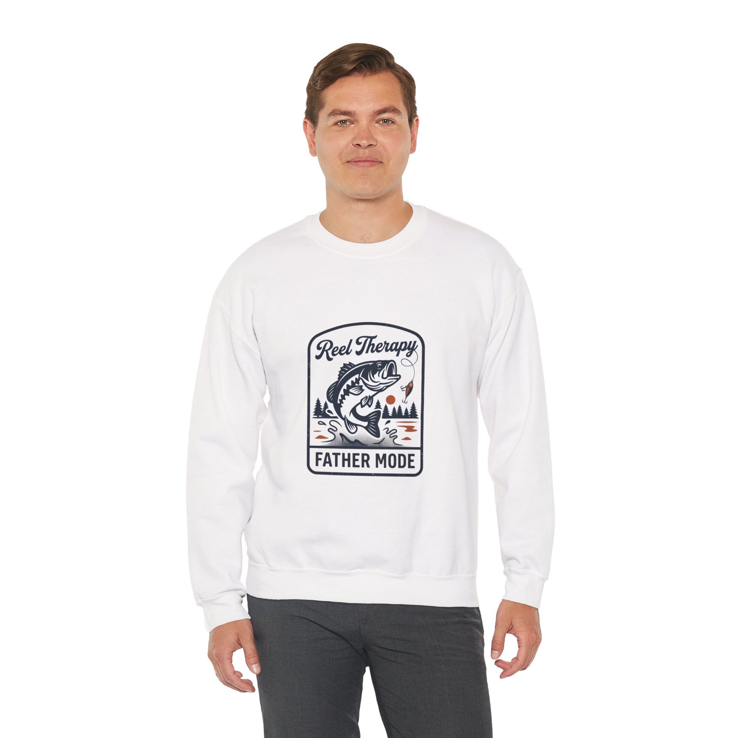 Reel Therapy Fishing 'Father Mode' Sweatshirt | Father's Day Retro Dad