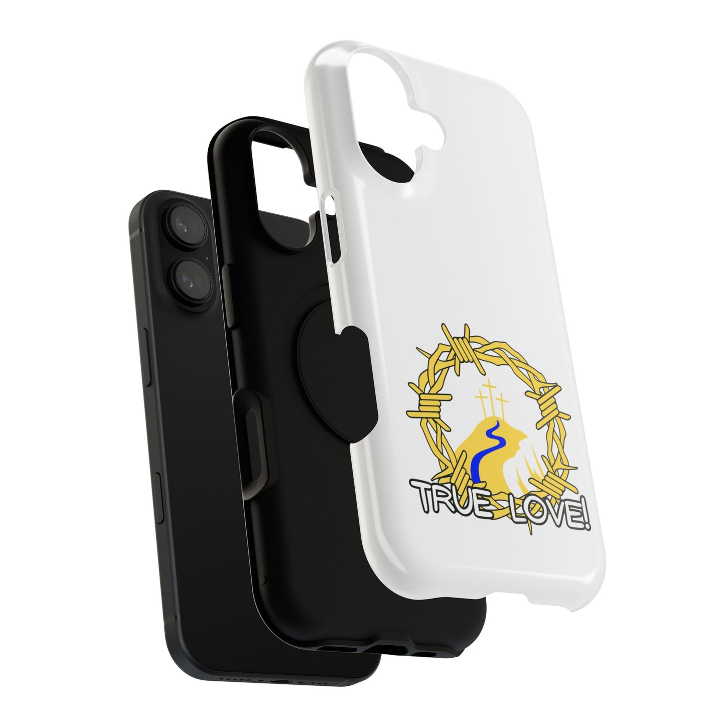Impact-Resistant Phone Case — 'True Love' Crown of Thorns Faith Design