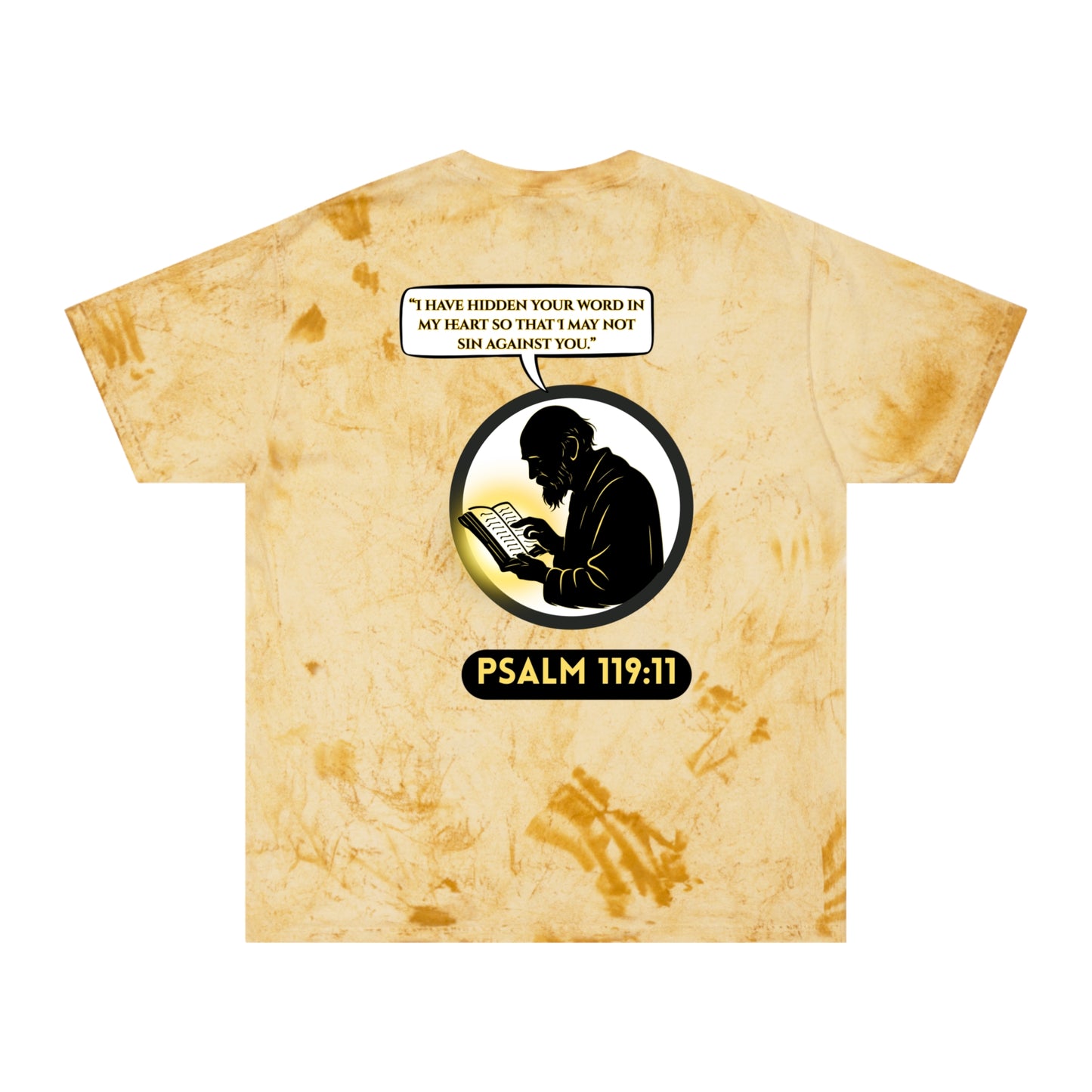 Psalm 119:11 Tie-Dye T-Shirt — Christian Prayer Graphic Tee