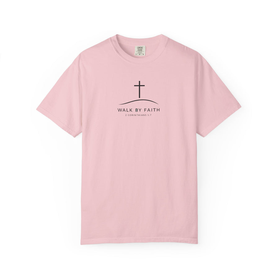 Faith Cross T‑Shirt — "Walk By Faith" Christian Tee