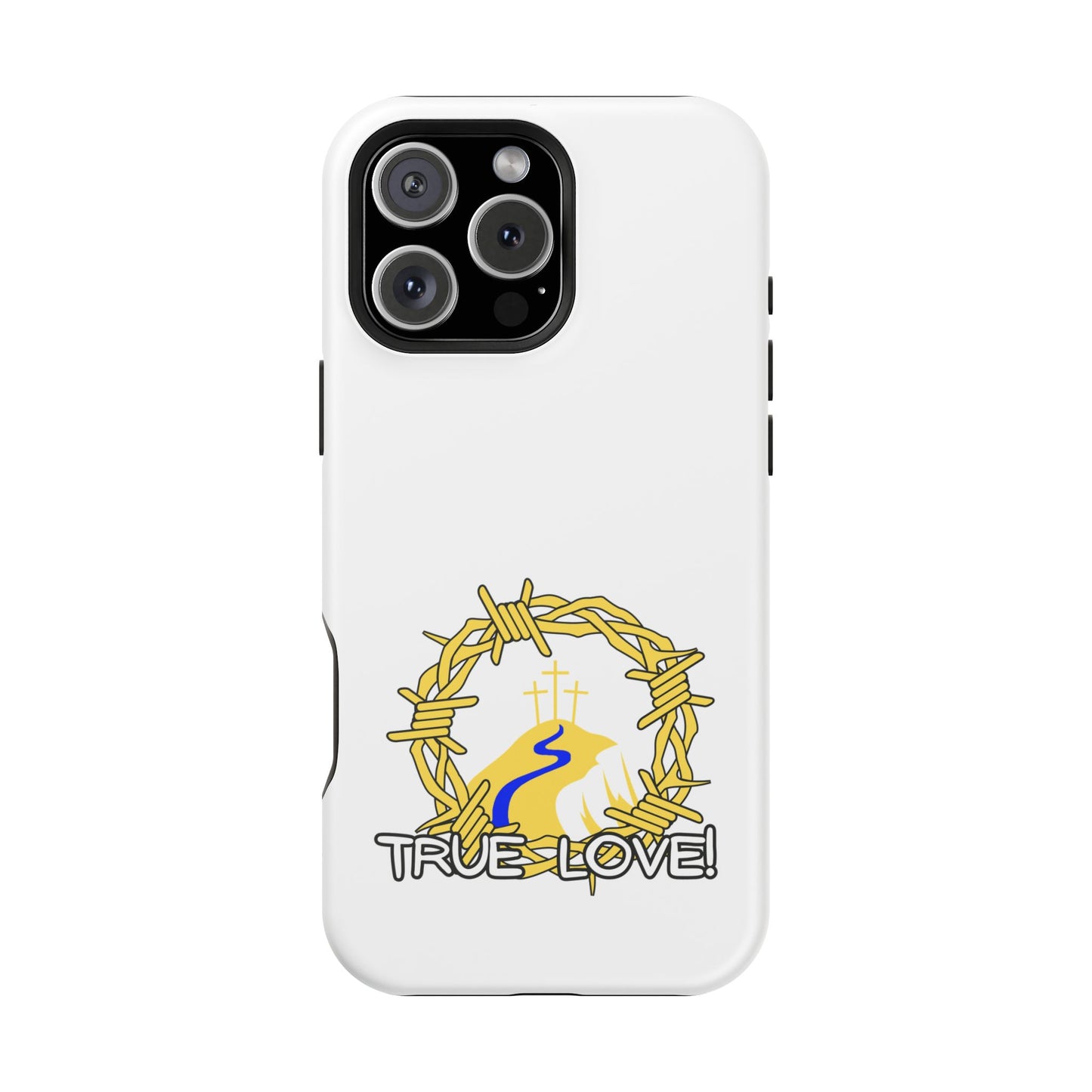 Impact-Resistant Phone Case — 'True Love' Crown of Thorns Faith Design