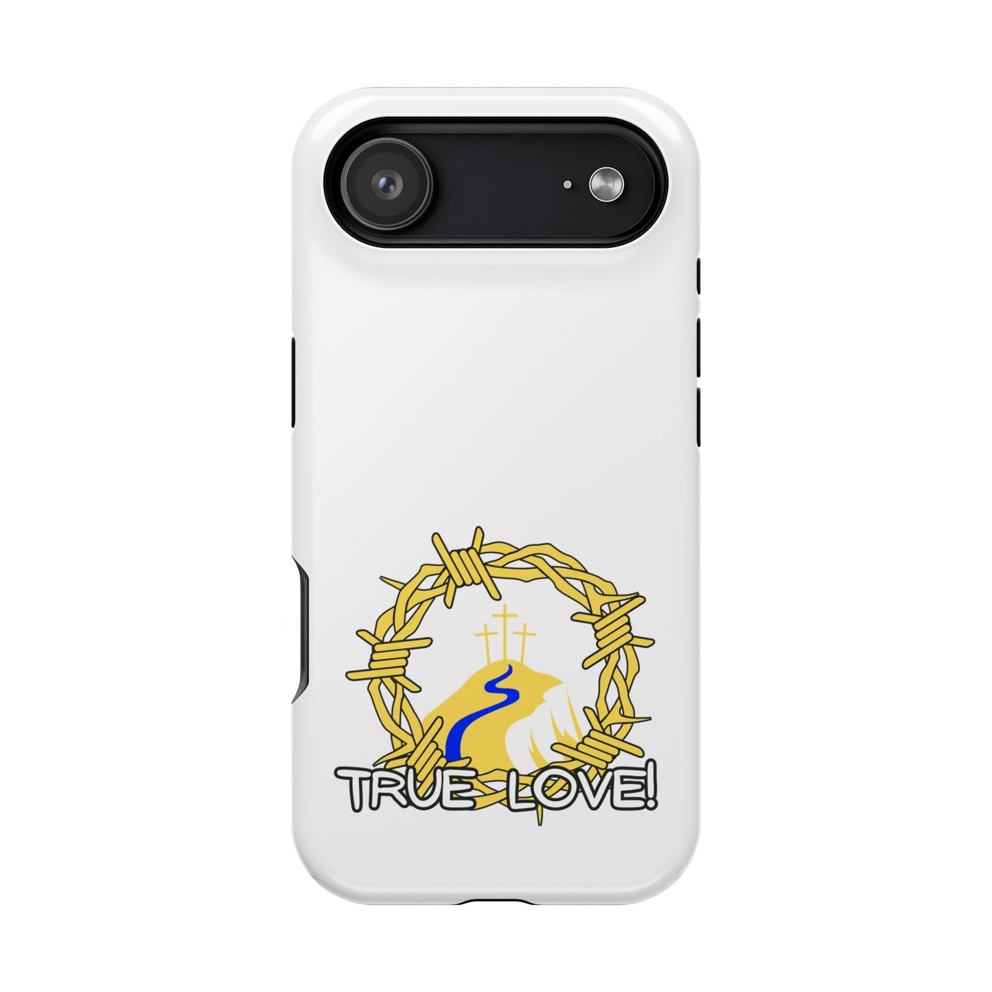 Impact-Resistant Phone Case — 'True Love' Crown of Thorns Faith Design