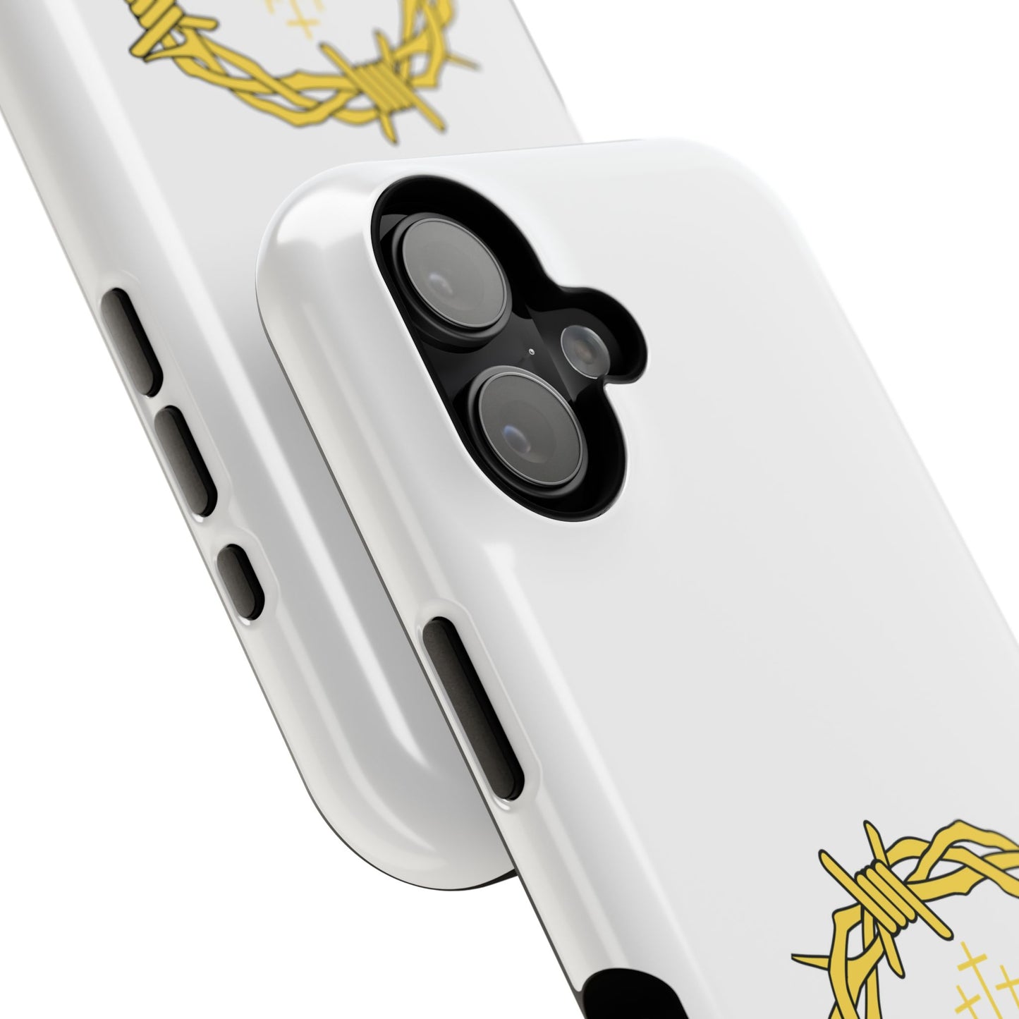 Impact-Resistant Phone Case — 'True Love' Crown of Thorns Faith Design