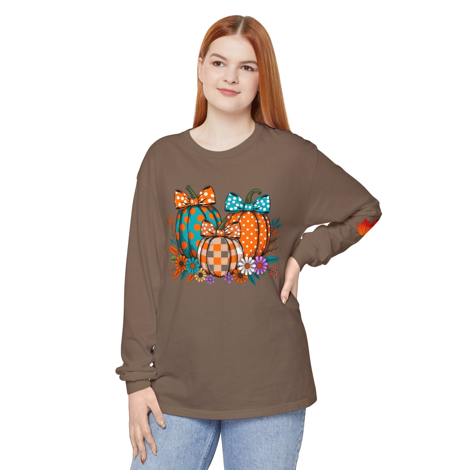 Fall Pumpkins Long Sleeve Tee