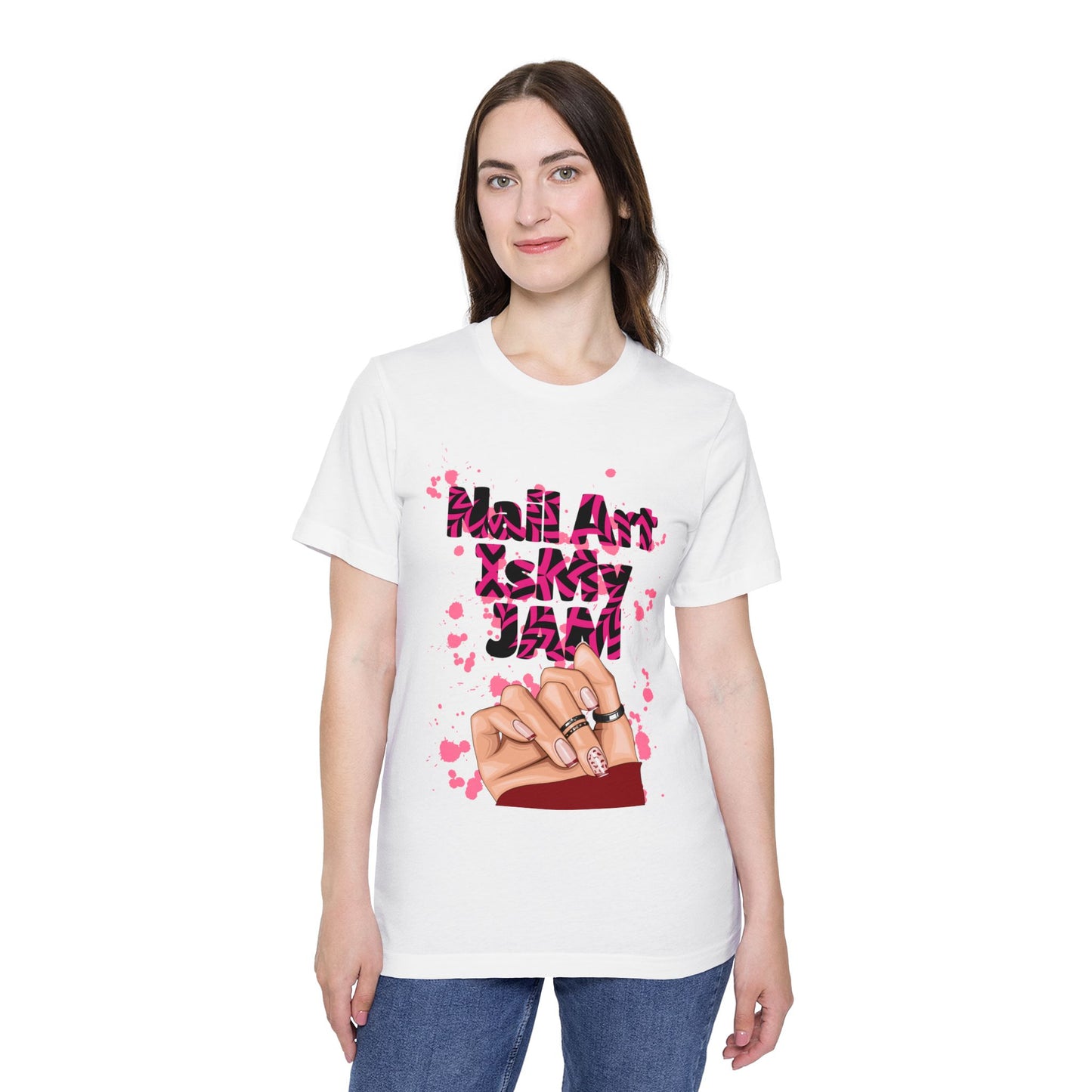 Nail Art Squad T-Shirt – Pink Graffiti Nails Design