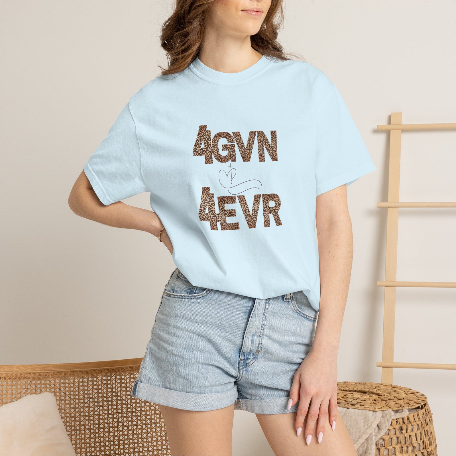 T-Shirt — 4GVN 4EVR Block Letter Graphic Tee