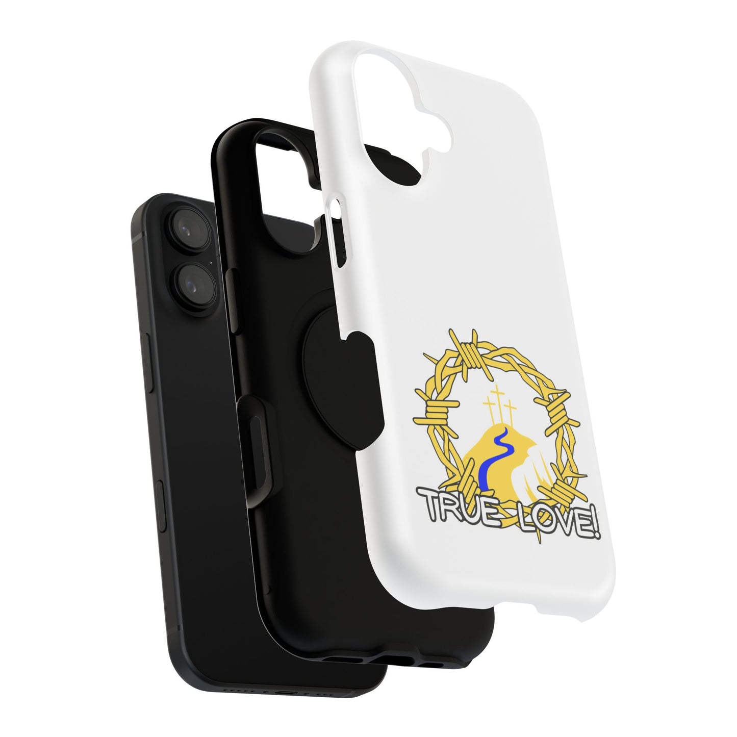 Impact-Resistant Phone Case — 'True Love' Crown of Thorns Faith Design