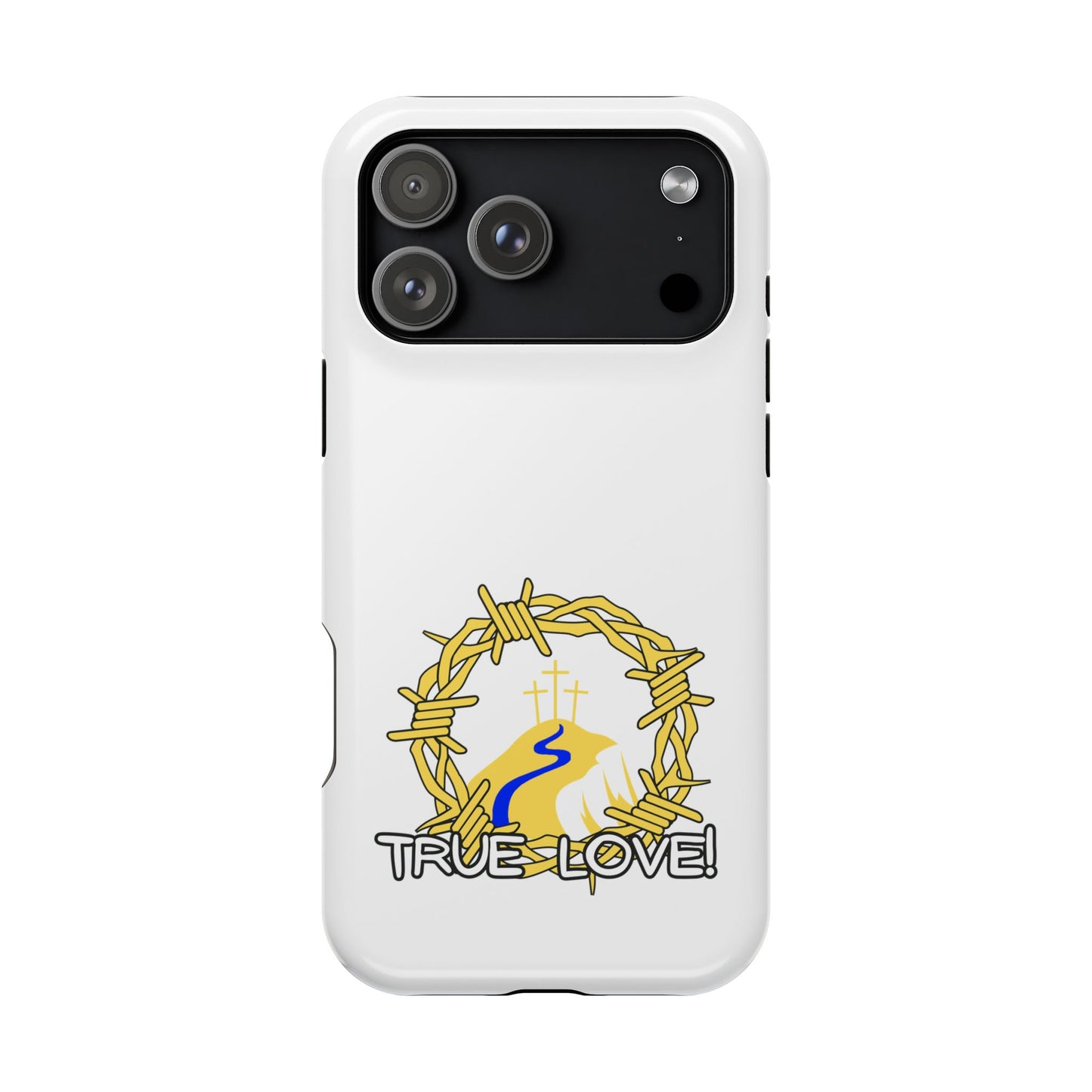 Impact-Resistant Phone Case — 'True Love' Crown of Thorns Faith Design