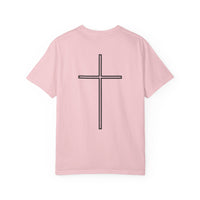 Load image into Gallery viewer, Refined by Grace T-Shirt — Minimal Christian Cross Graphic Tee