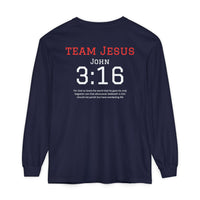 Load image into Gallery viewer, Team Jesus John 3:16 Long Sleeve T-Shirt