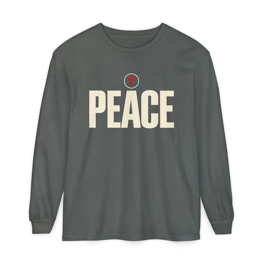 Peace Long Sleeve T‑Shirt — Retro Peace Graphic Tee