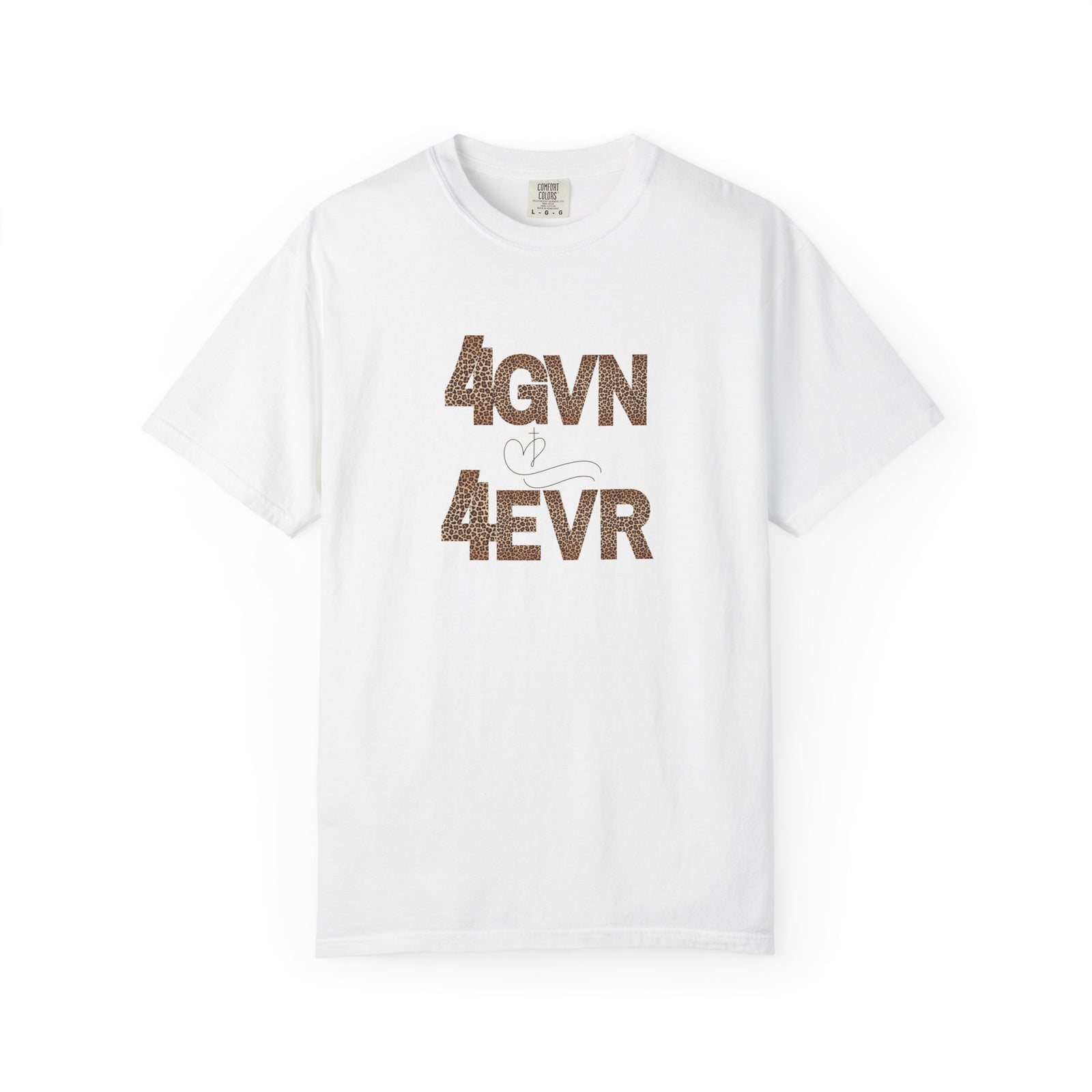 T-Shirt — 4GVN 4EVR Block Letter Graphic Tee