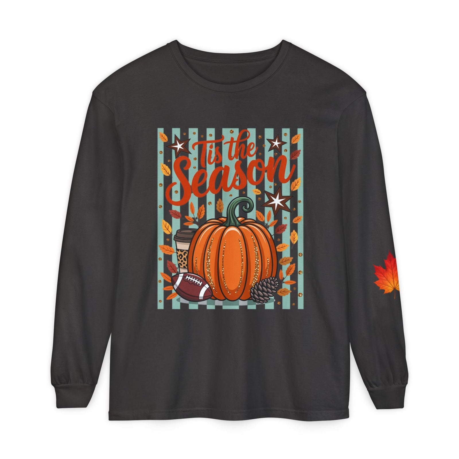 'Tis the Season Pumpkin Fall Long Sleeve Tee