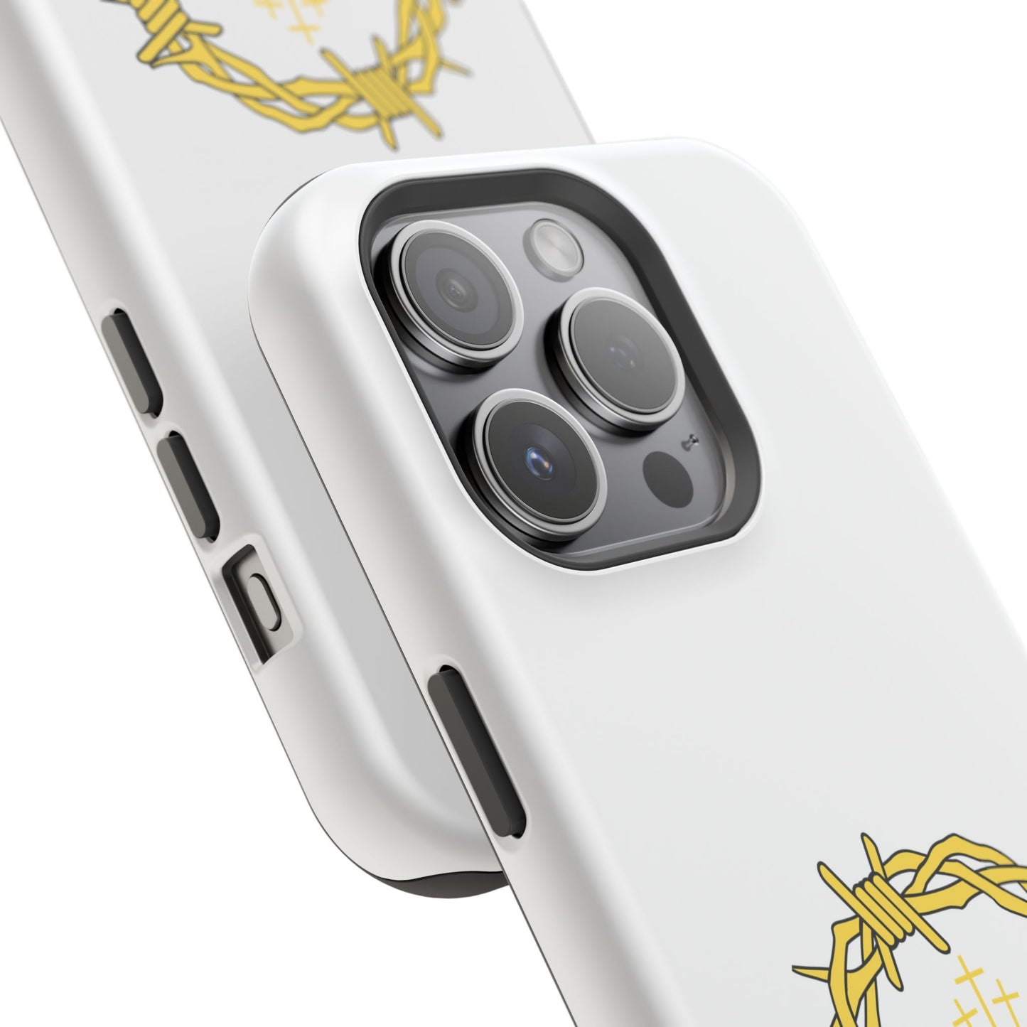 Impact-Resistant Phone Case — 'True Love' Crown of Thorns Faith Design