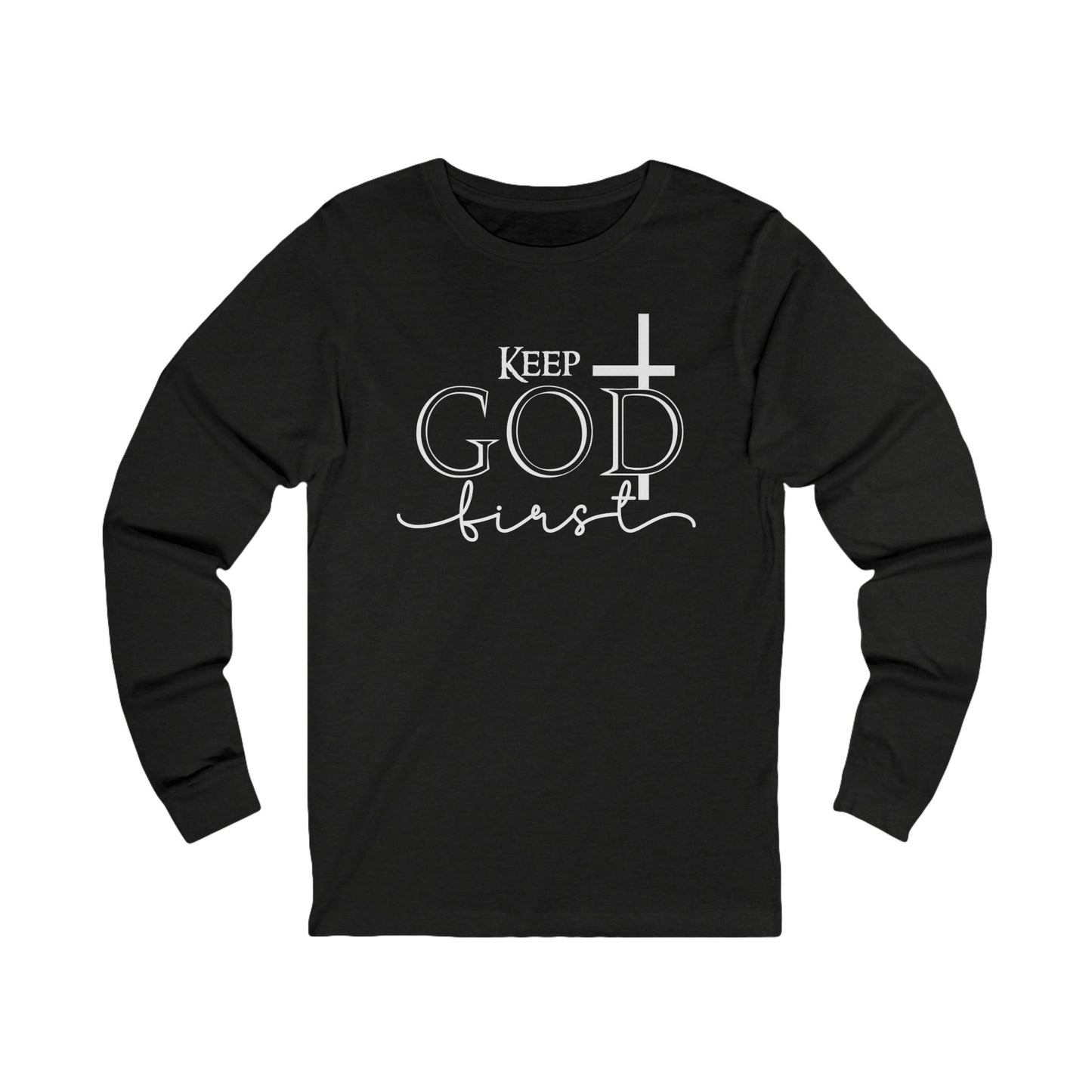Christian Cross 'Let Go & Let God' Long Sleeve Tee
