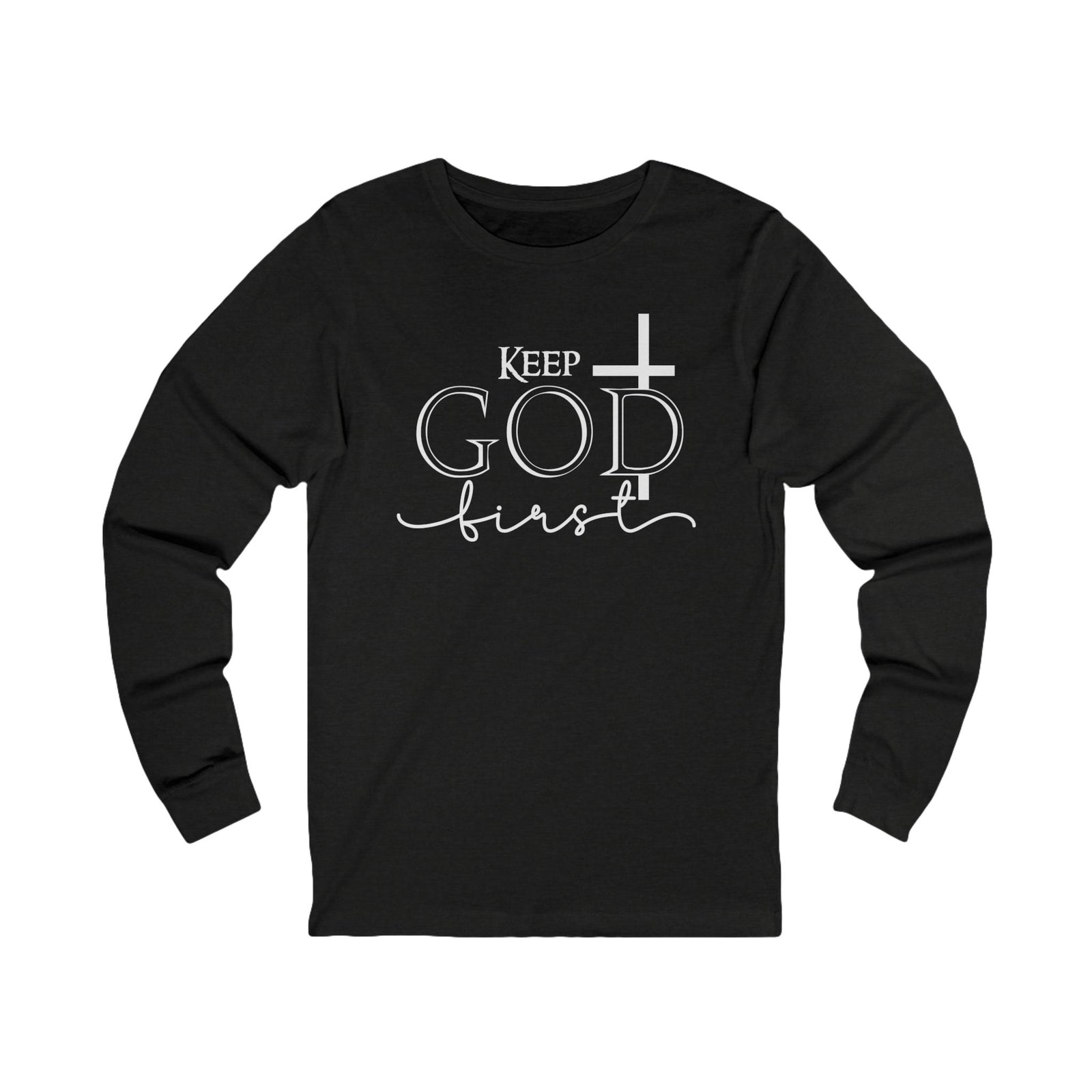 Christian Cross 'Let Go & Let God' Long Sleeve Tee
