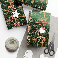 Load image into Gallery viewer, "Jesus Is King" Christmas Wrapping Paper