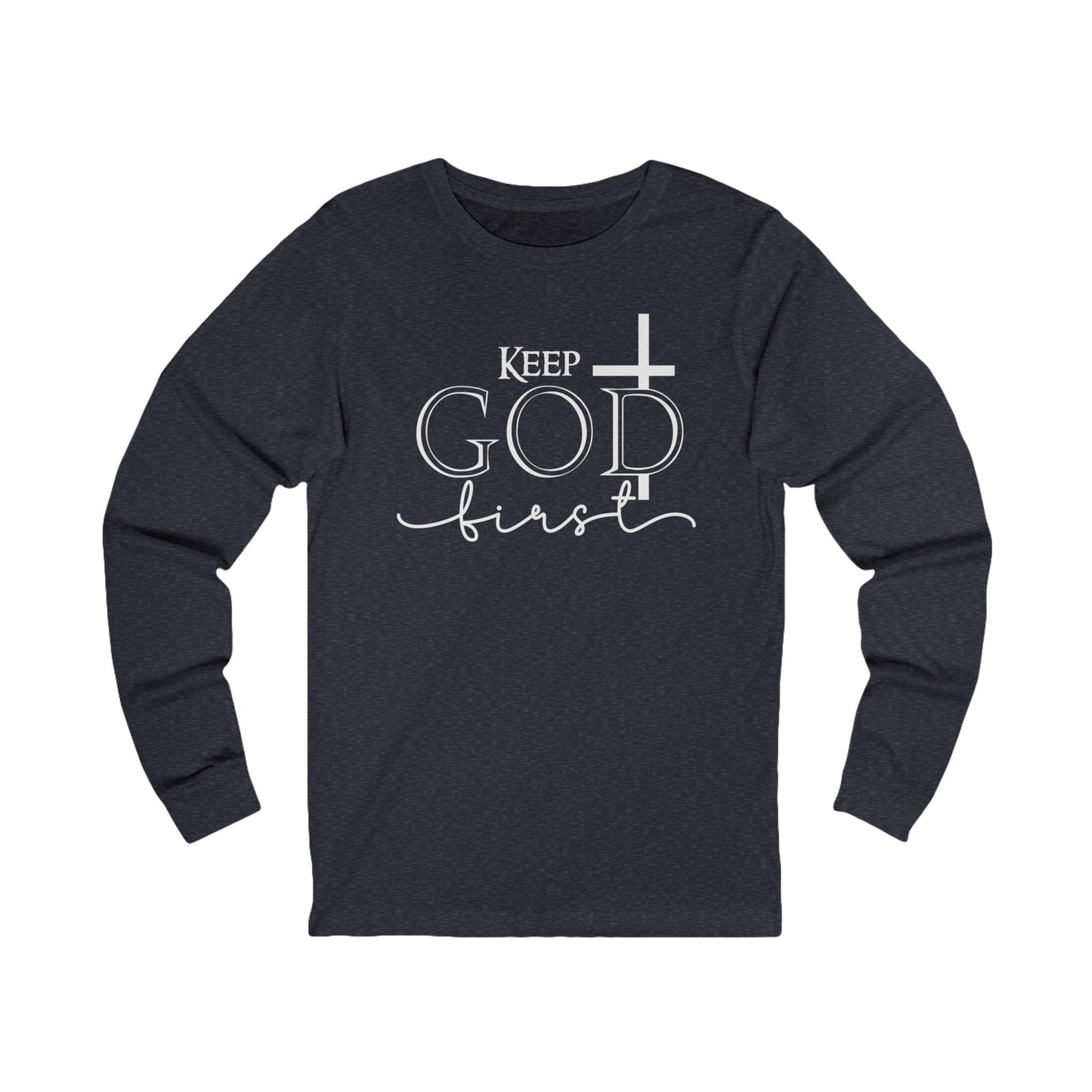 Christian Cross 'Let Go & Let God' Long Sleeve Tee