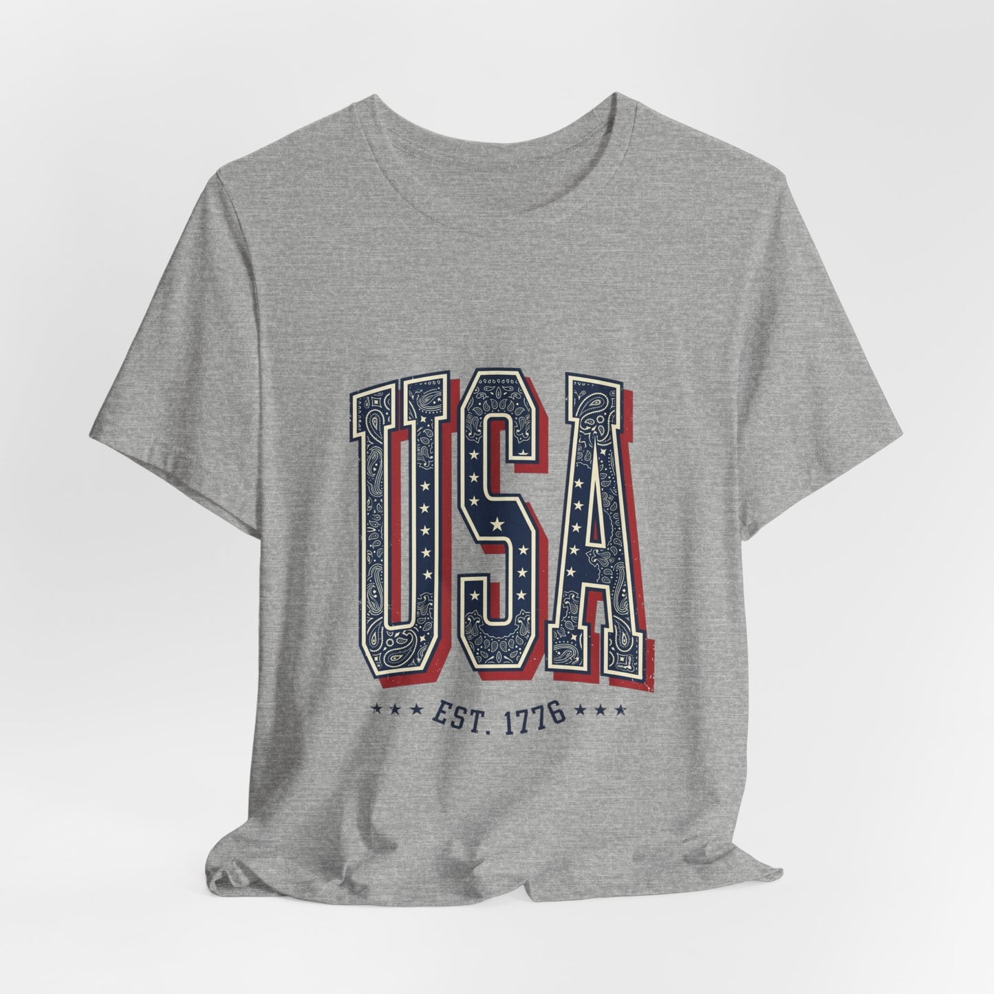 Vintage USA Graphic Tee | 4th of July Americana Stars & Stripes