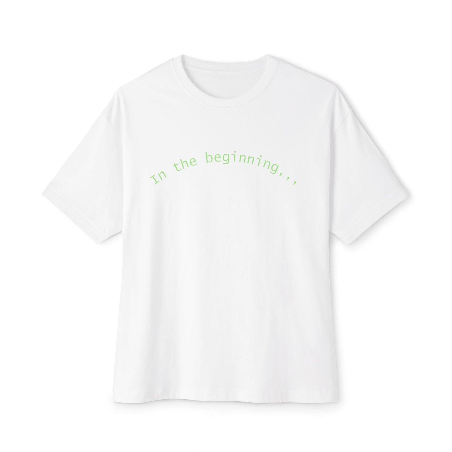 T-Shirt — "God Created" Earth Graphic Tee (Eco, Faith & Nature Love)