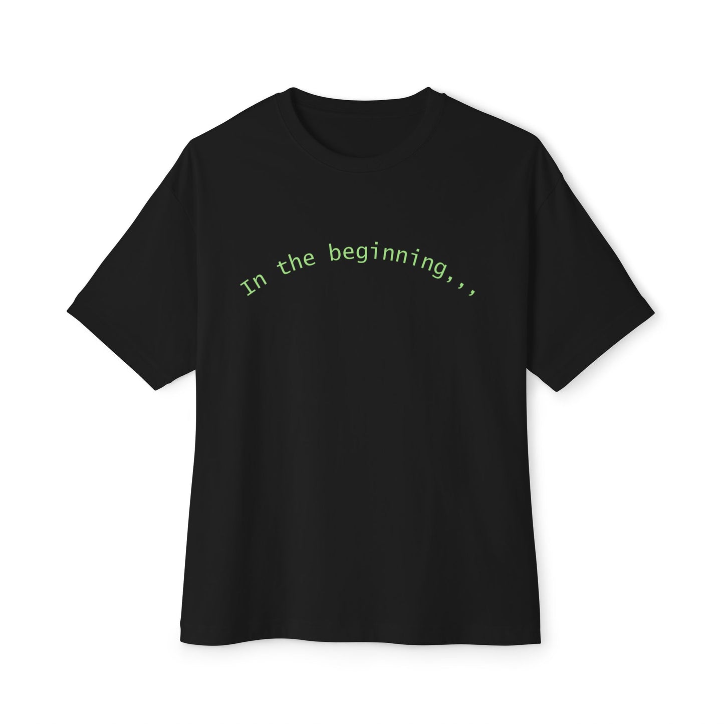 T-Shirt — "God Created" Earth Graphic Tee (Eco, Faith & Nature Love)