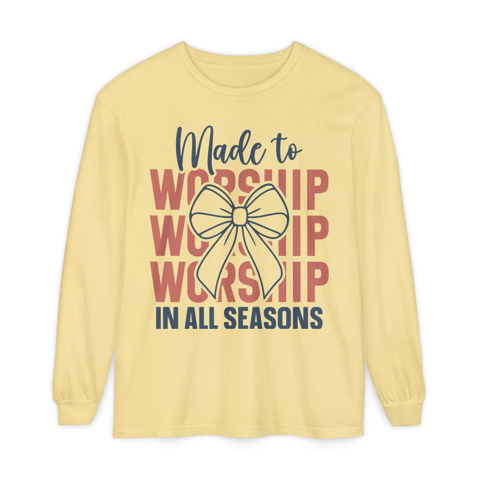 "Made to Worship in All Seasons" Christian Shirt