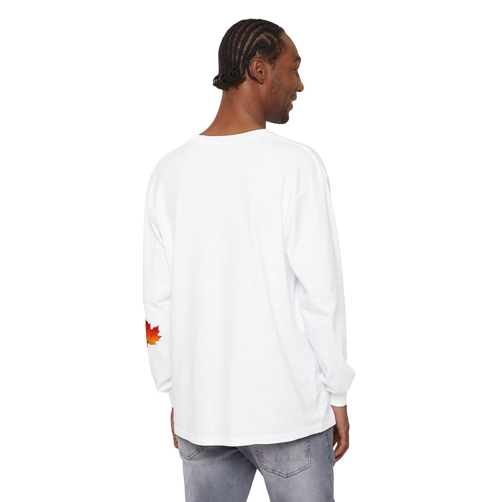 Halloween Pumpkin Long Sleeve Tee — Colorful Jack-O'-Lantern Graphic