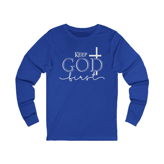 Christian Cross 'Let Go & Let God' Long Sleeve Tee